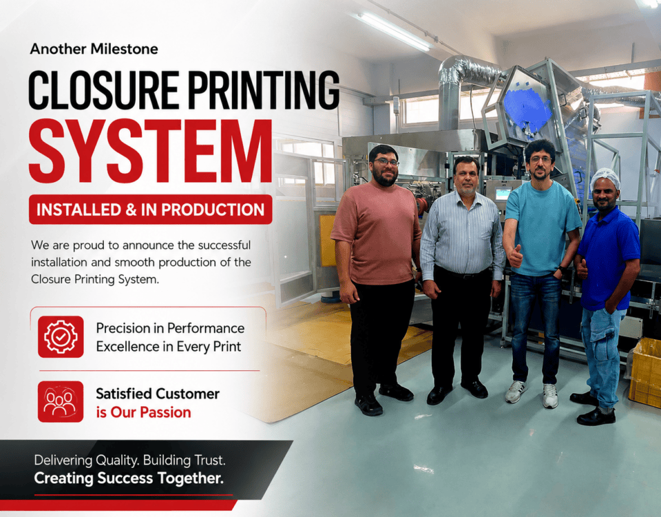 Closure Printing machine Successfully Installed